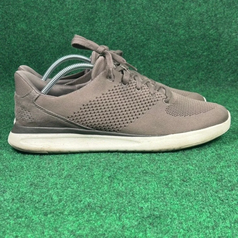 Kizik Lima Hands-Free Sneakers Mens 12 Womens 13.5 Walnut Brown Knit DLIMBG04-1D